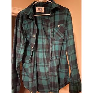 Green Plaid Flannel